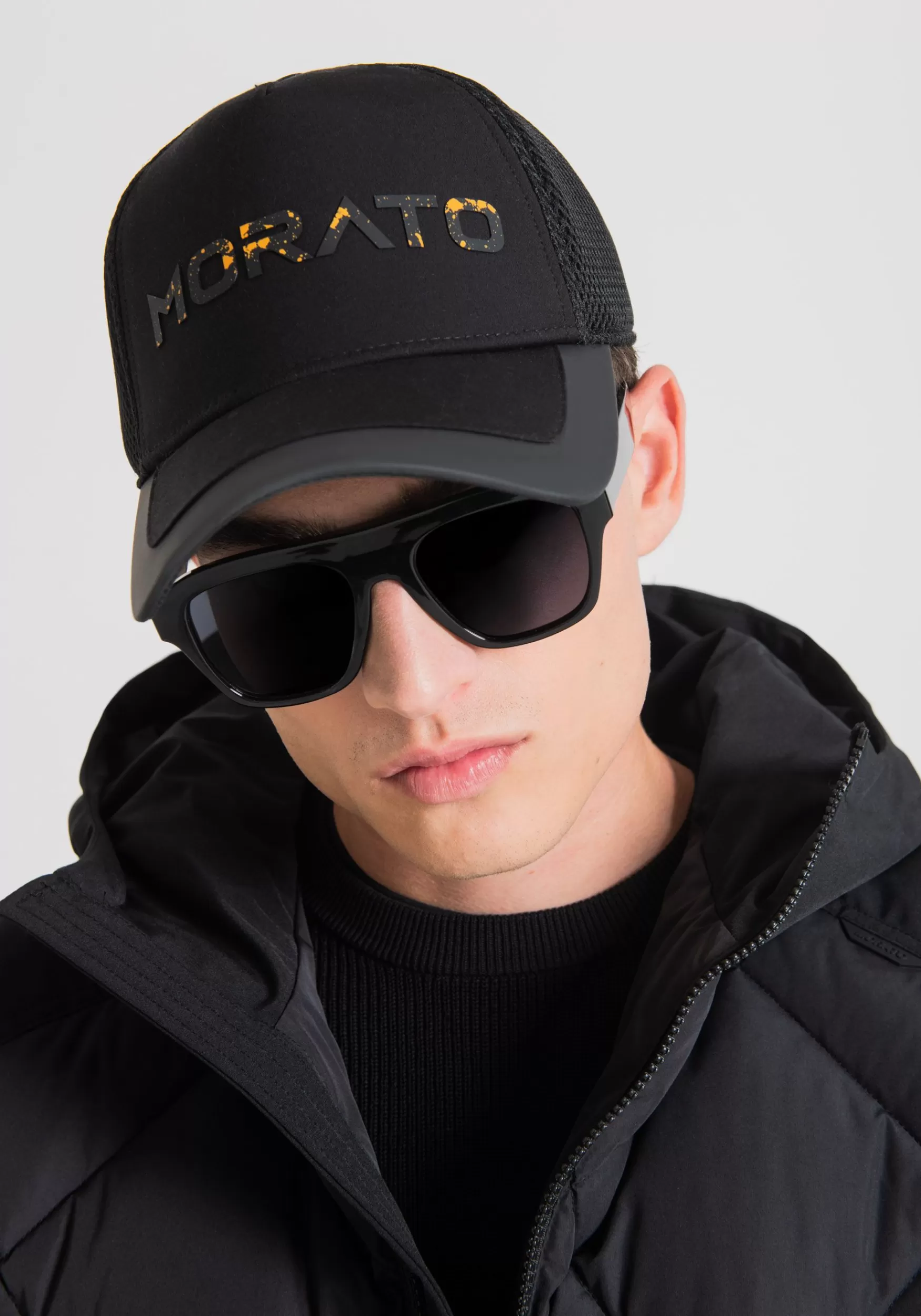 Cheap Antony Morato Basecap Aus Popeline Mit Lackspritzer-Logo Schwarz