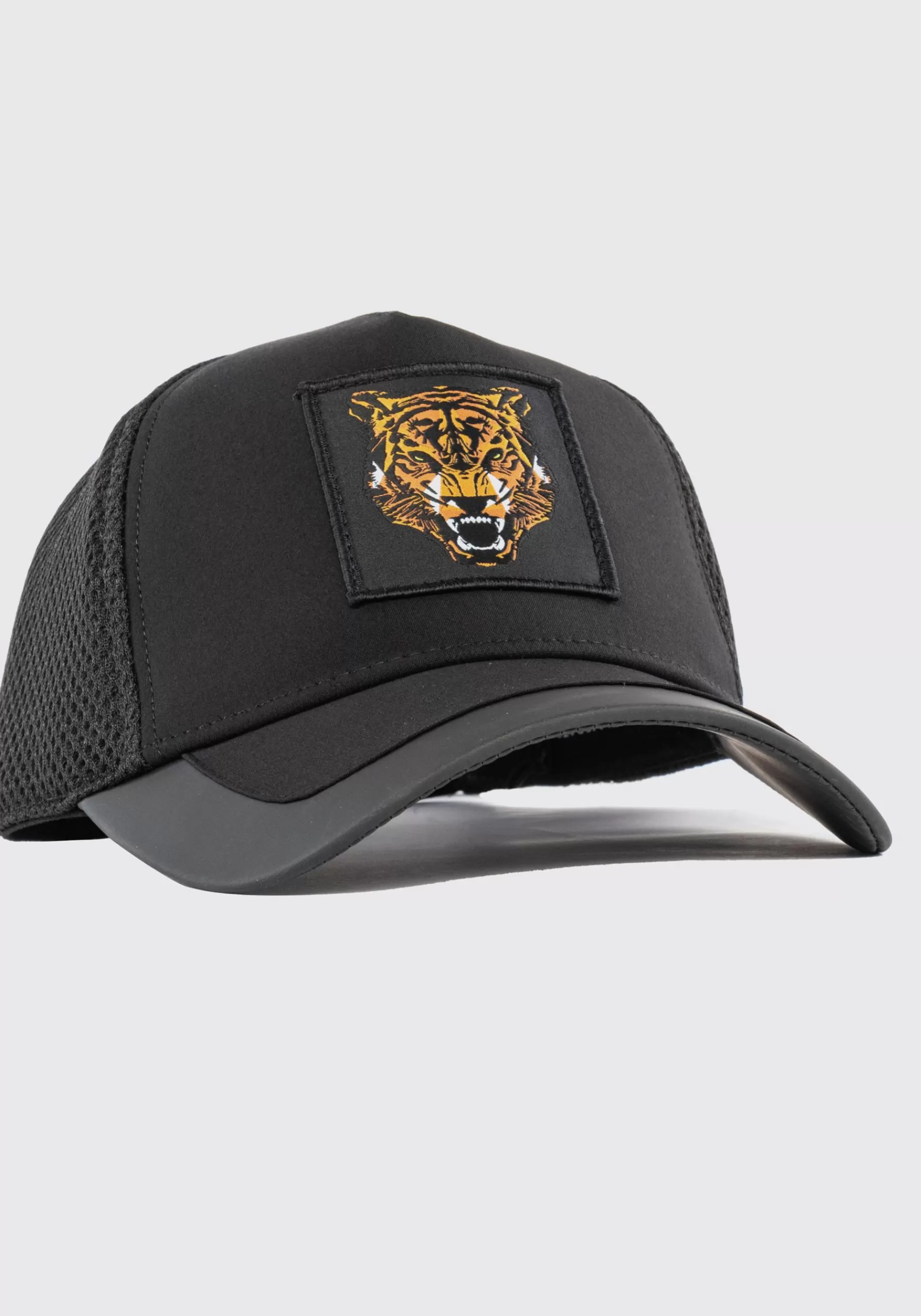 Outlet Antony Morato Basecap Aus Popeline Mit Tiger-Print Schwarz