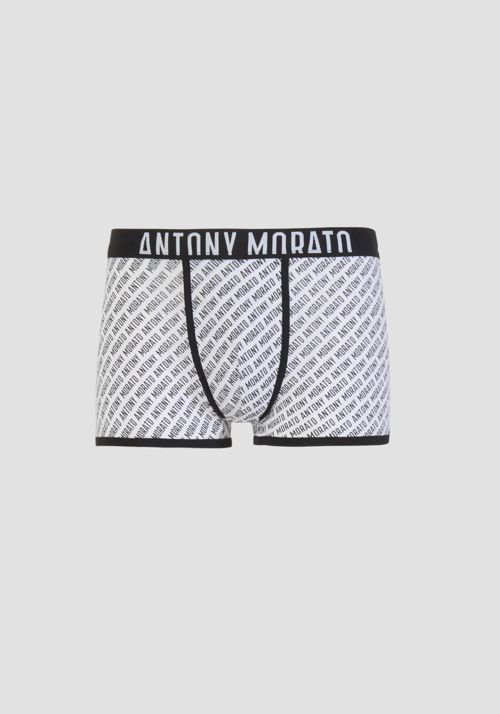 Best Sale Antony Morato Boxershorts Mit Allover-Logo Weis