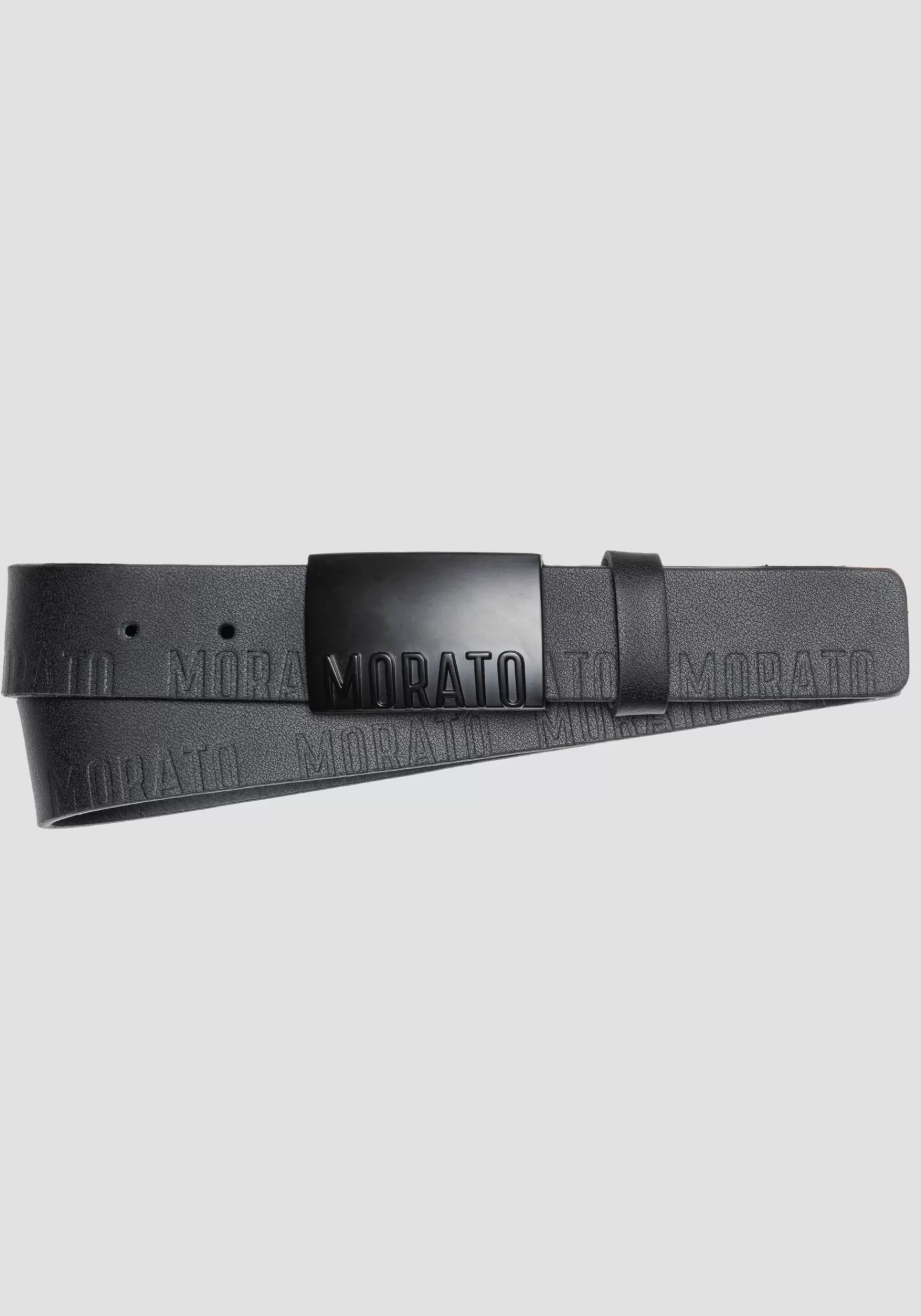 Best Sale Antony Morato Gürtel Aus Leder Mit Morato-Motiv Schwarz