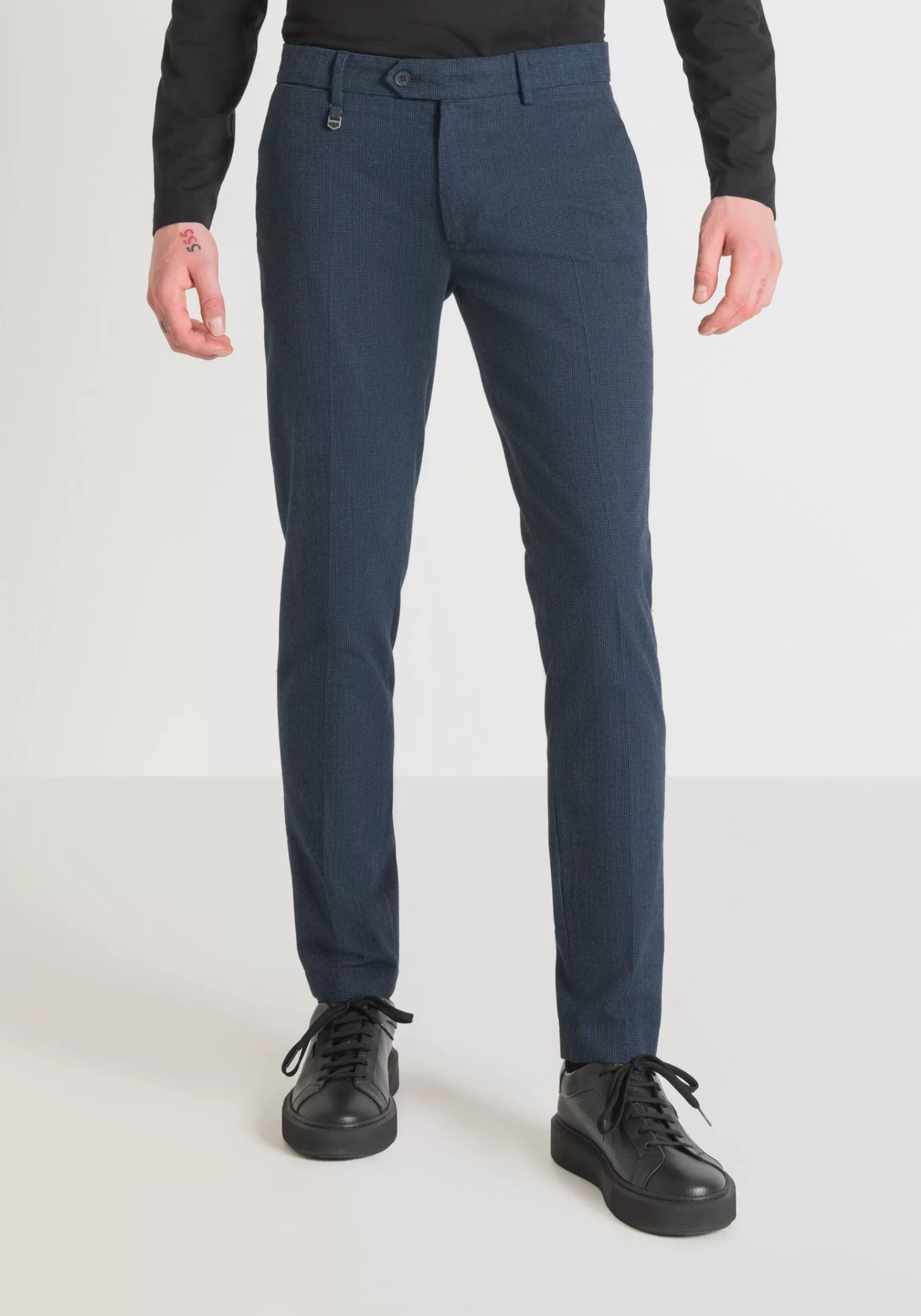 Cheap Antony Morato Hose Skinny Fit Bryan Aus Verstarktem Stretch-Baumwoll-Mischgewebe Blue Ink