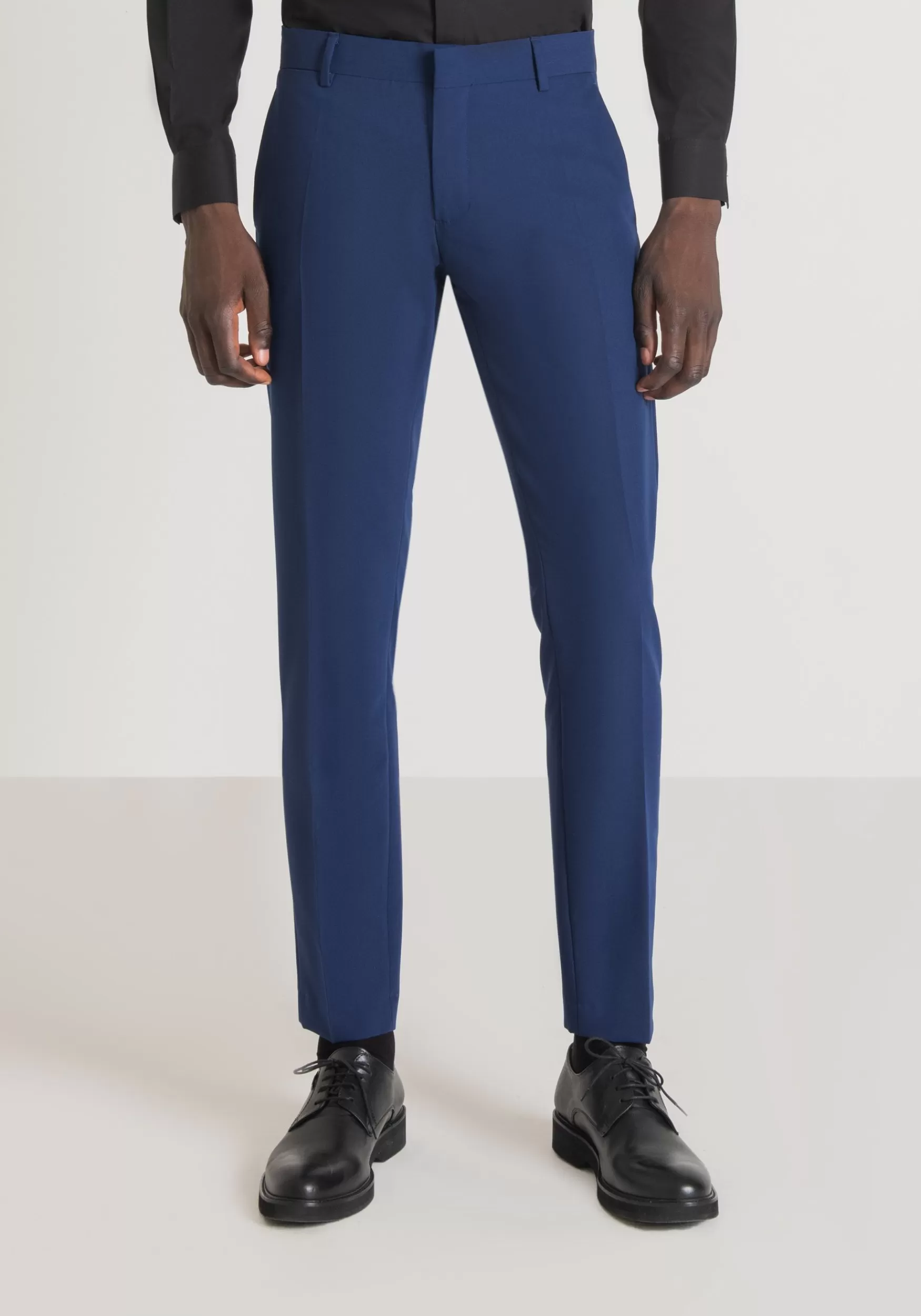 Discount Antony Morato Hose Slim Fit Bonnie Aus Viskose-Stretch-Mischgewebe Mit Verdecktem Verschluss Bluette