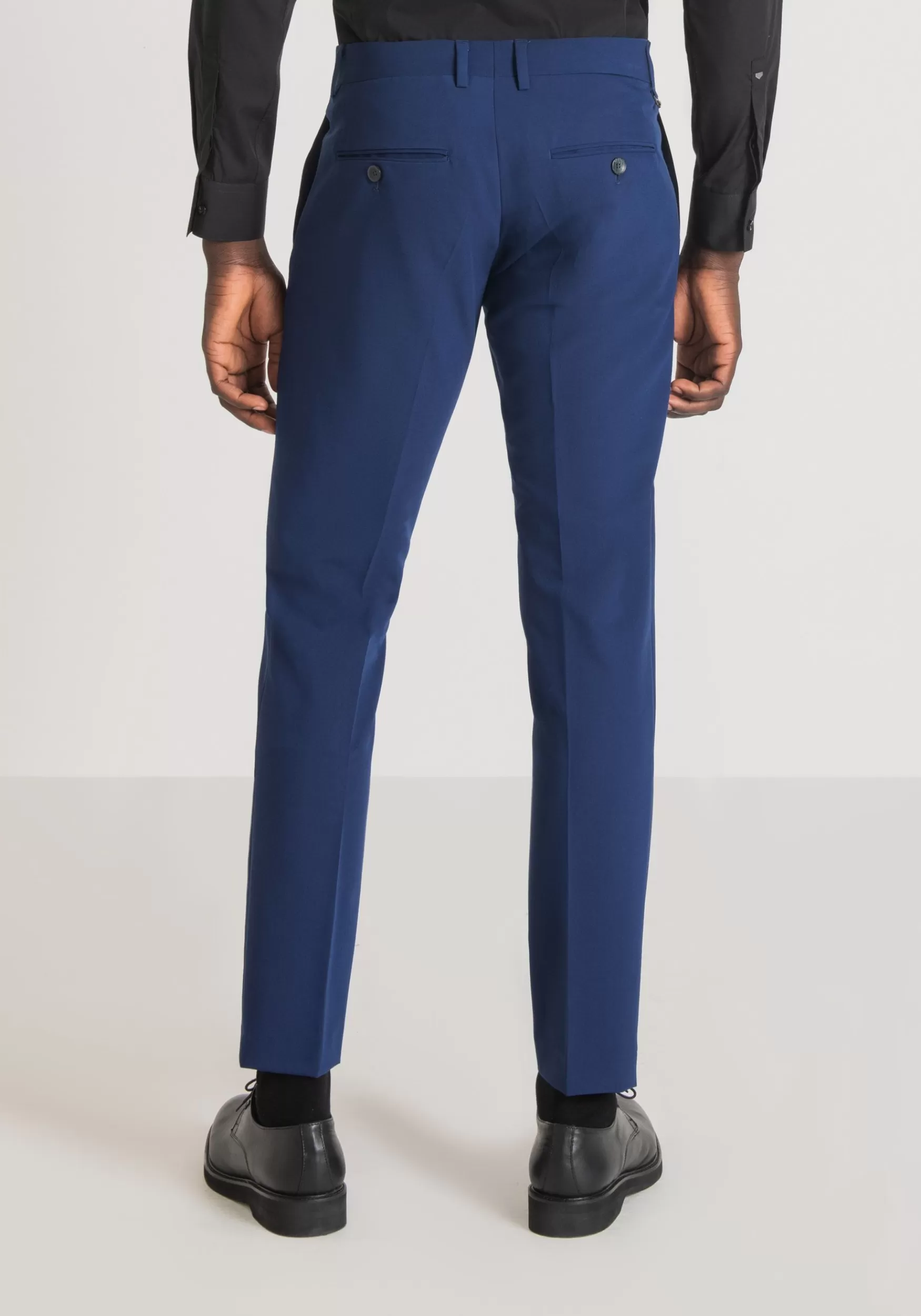 Discount Antony Morato Hose Slim Fit Bonnie Aus Viskose-Stretch-Mischgewebe Mit Verdecktem Verschluss Bluette