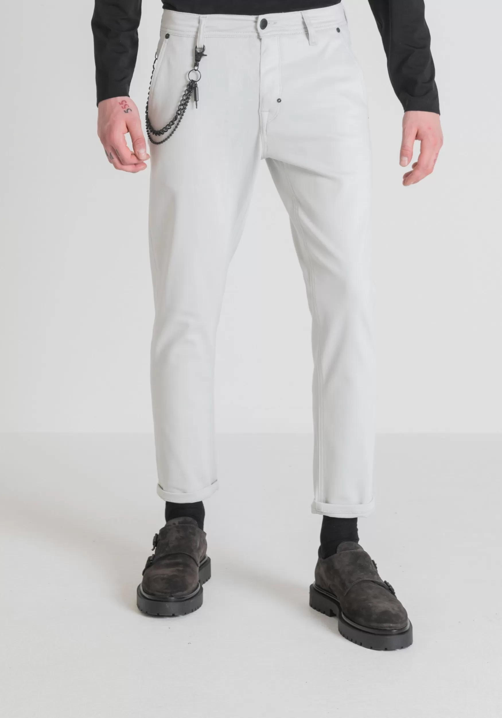 Hot Antony Morato Hose Slim Fit Oliver Aus Weichem Stretch-Baumwoll-Twill Eis