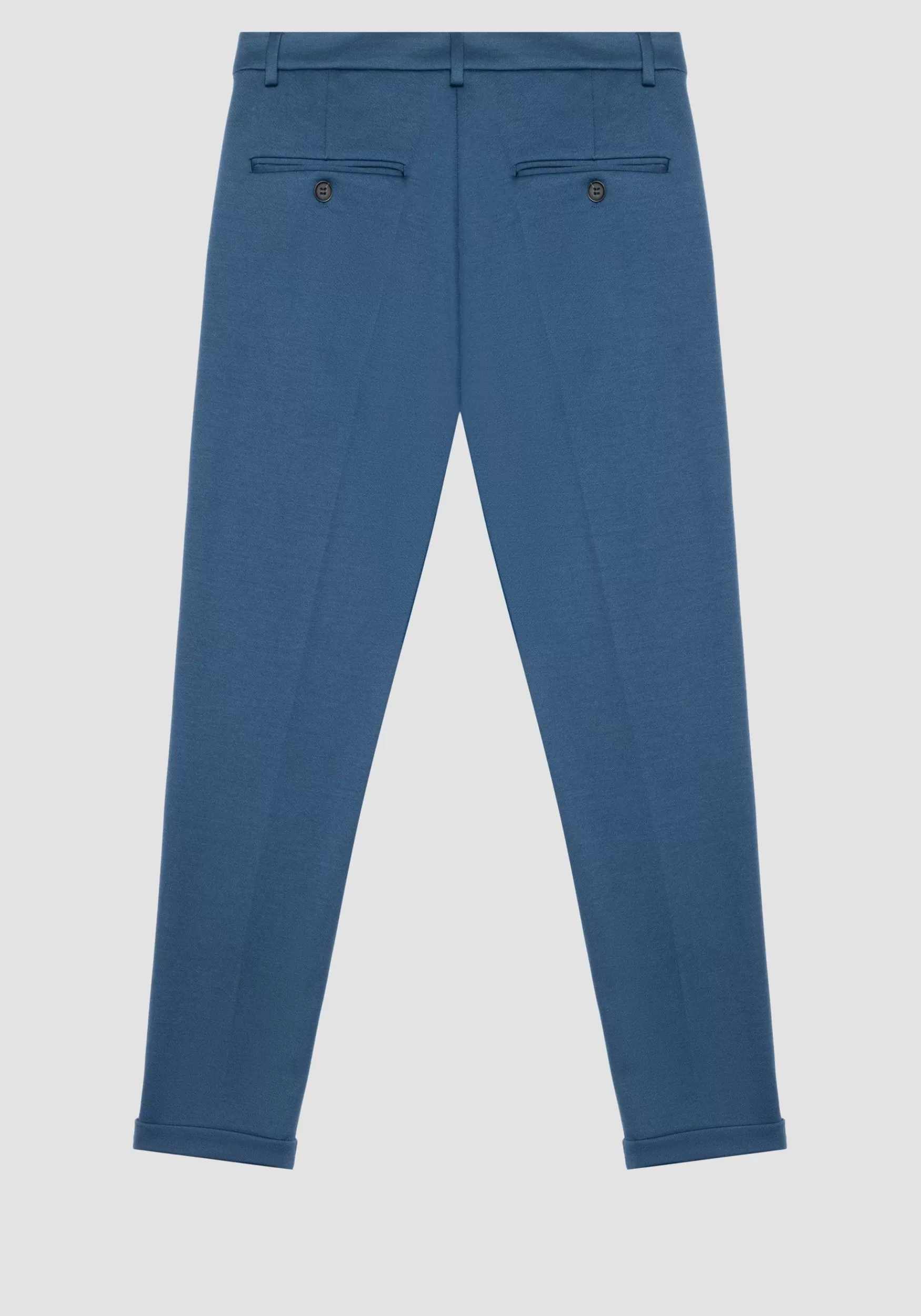 Fashion Antony Morato Hose Super Skinny Fit Ashe Aus Viskoses-Twill-Stretch-Mischgewebe Luftfahrt Blau