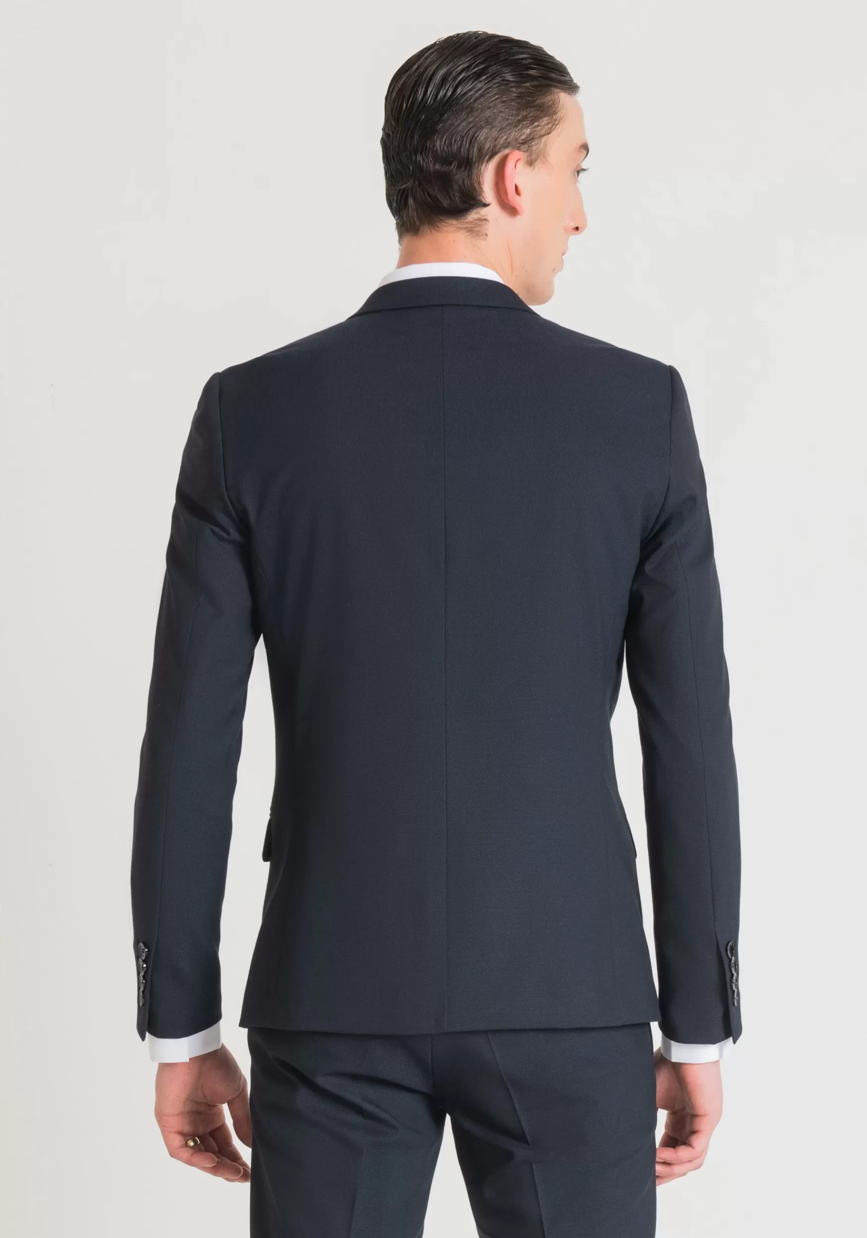 Online Antony Morato Jacke Slim Fit Bonnie Aus Gewebtem Stretch-Stoff Blue Ink