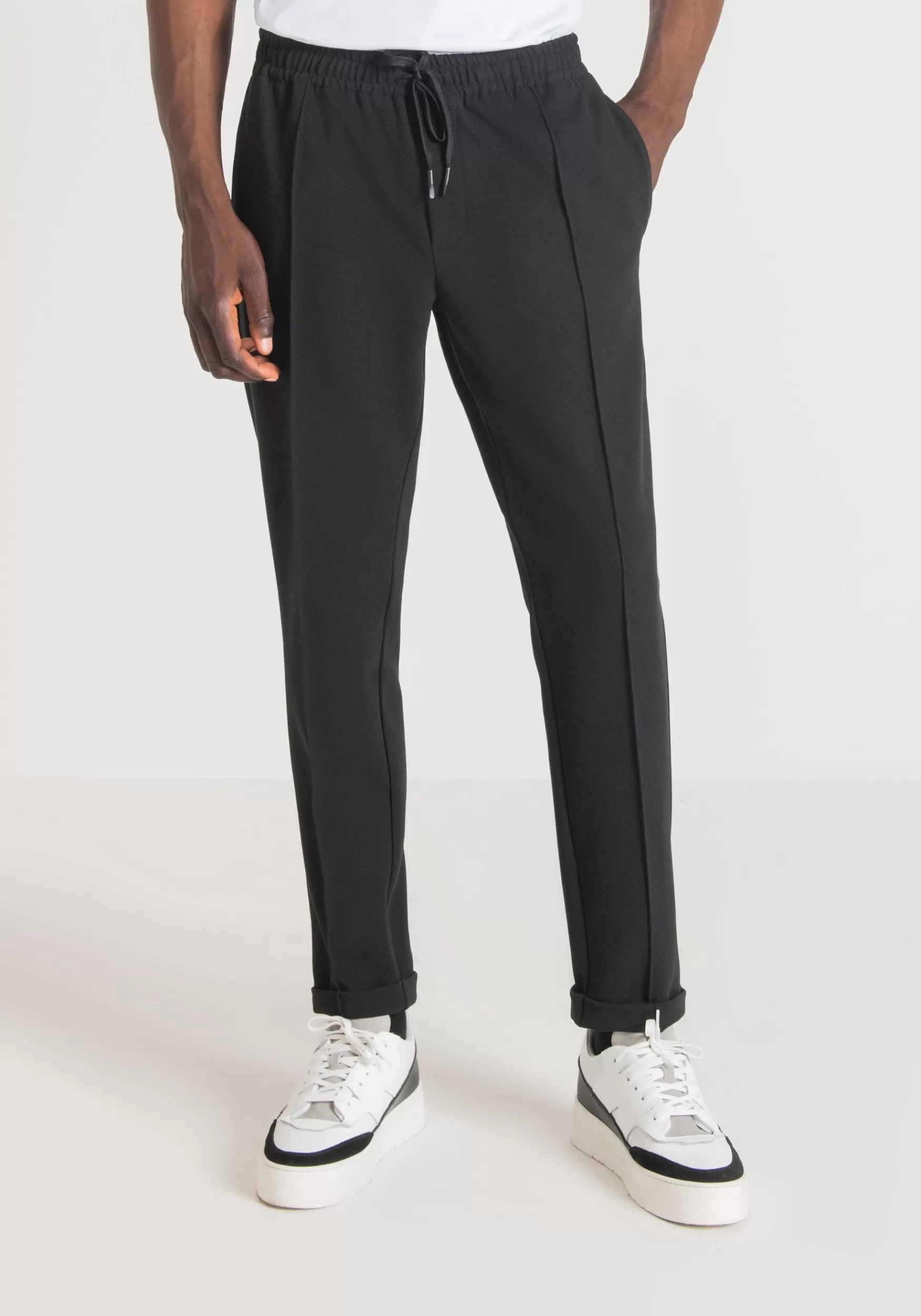 Flash Sale Antony Morato Jogginghose Carrot Fit Aus Baumwoll-Twill-Mischgewebe Schwarz