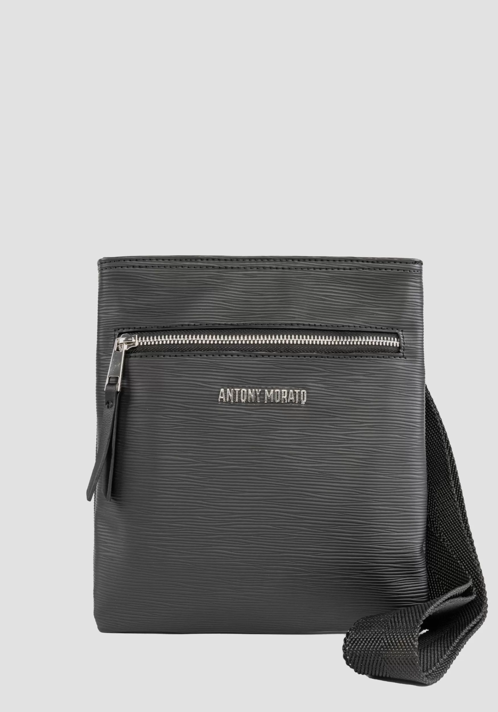 Discount Antony Morato Messengertasche Aus Gewebe Mit Palmellato-Effekt Schwarz