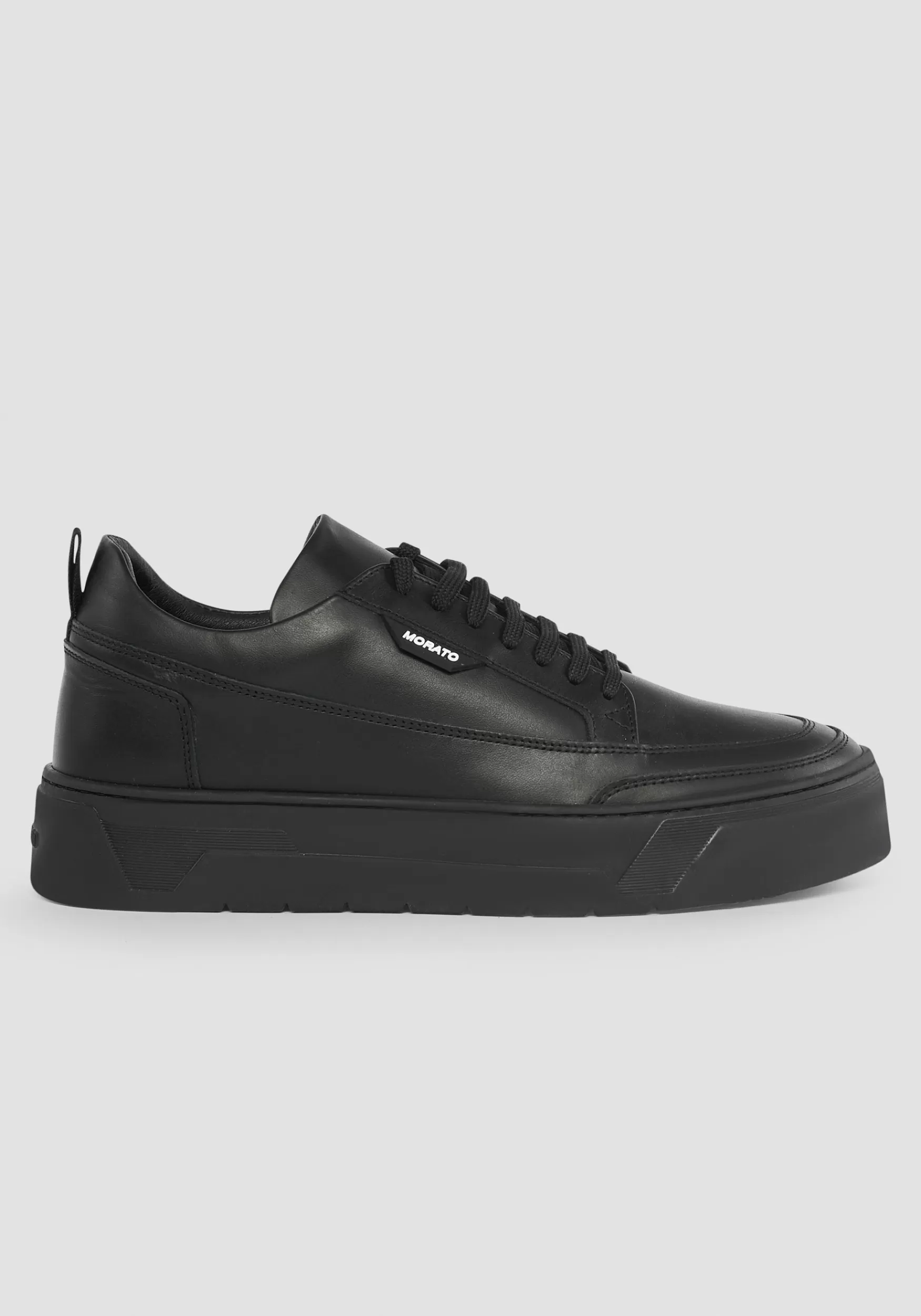 Discount Antony Morato Niedrige Sneakers Flint Aus Leder Schwarz