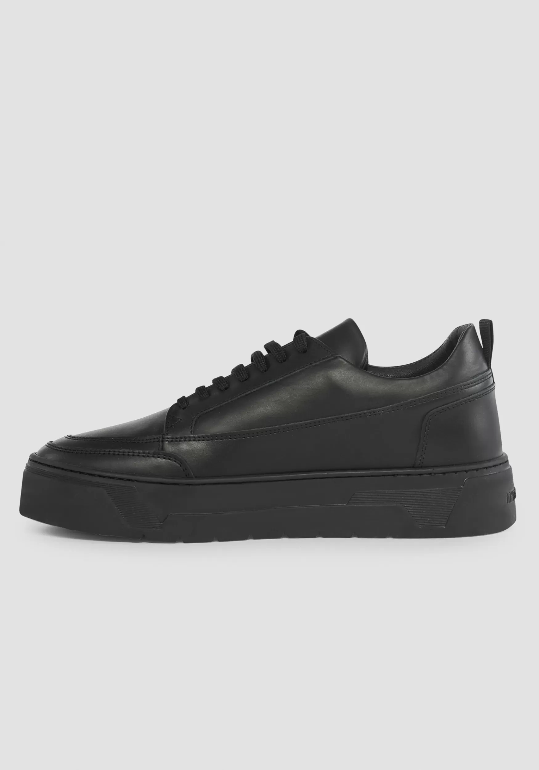 Discount Antony Morato Niedrige Sneakers Flint Aus Leder Schwarz