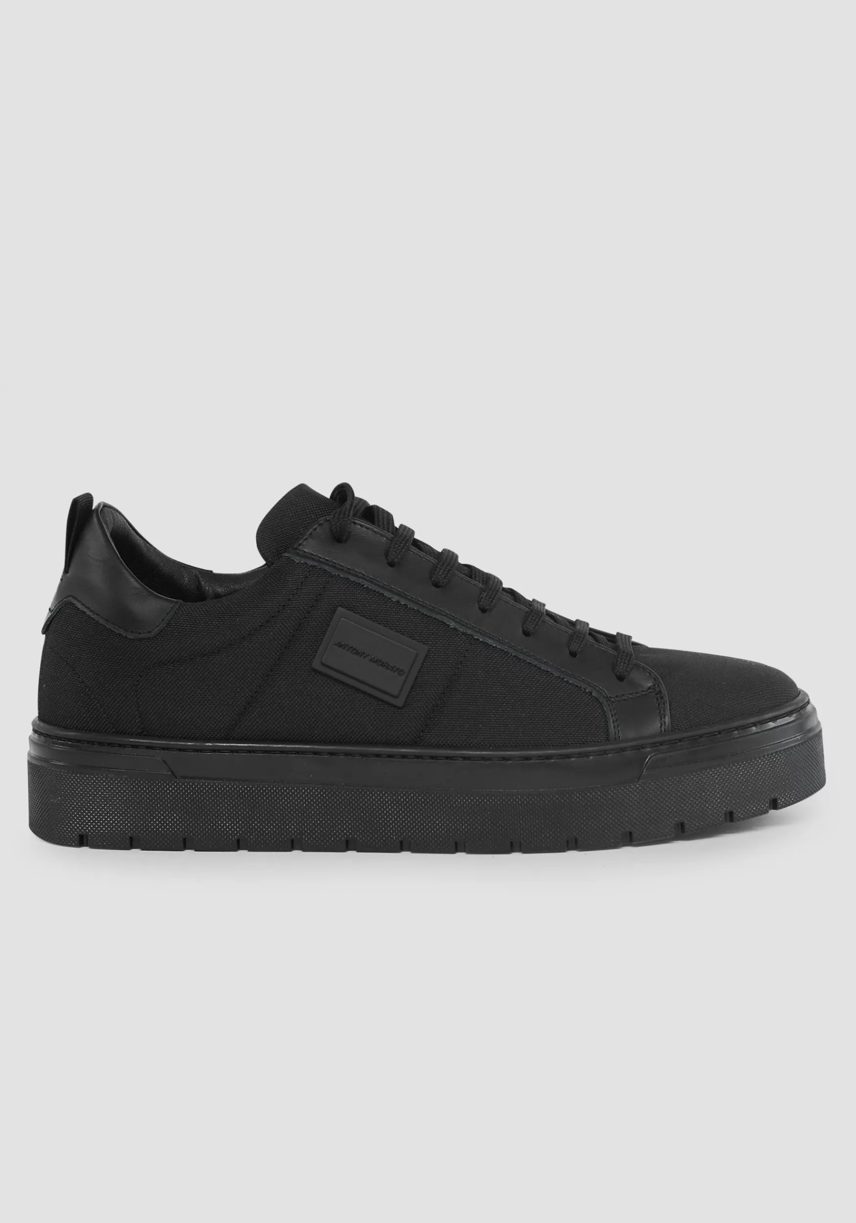 Sale Antony Morato Niedrige Sneakers Metal Bold Mit Details Aus Leder Schwarz