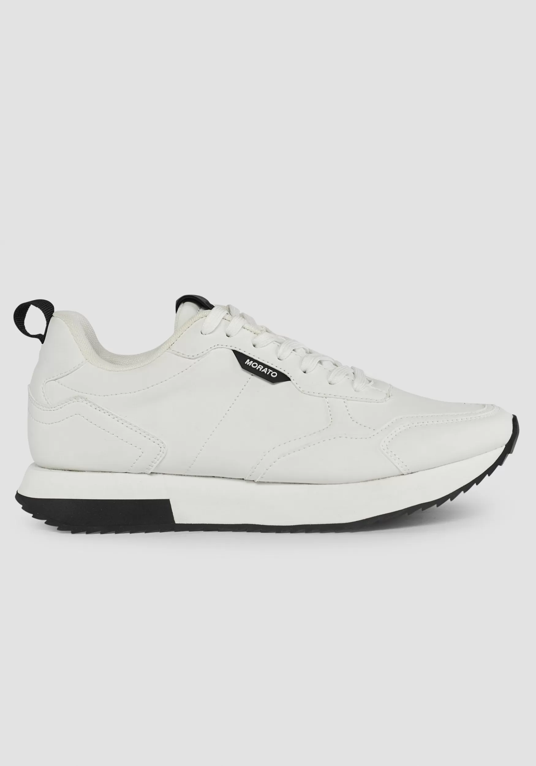 Sale Antony Morato Niedrige Sneakers Running Tonic Aus Kunstleder Weis