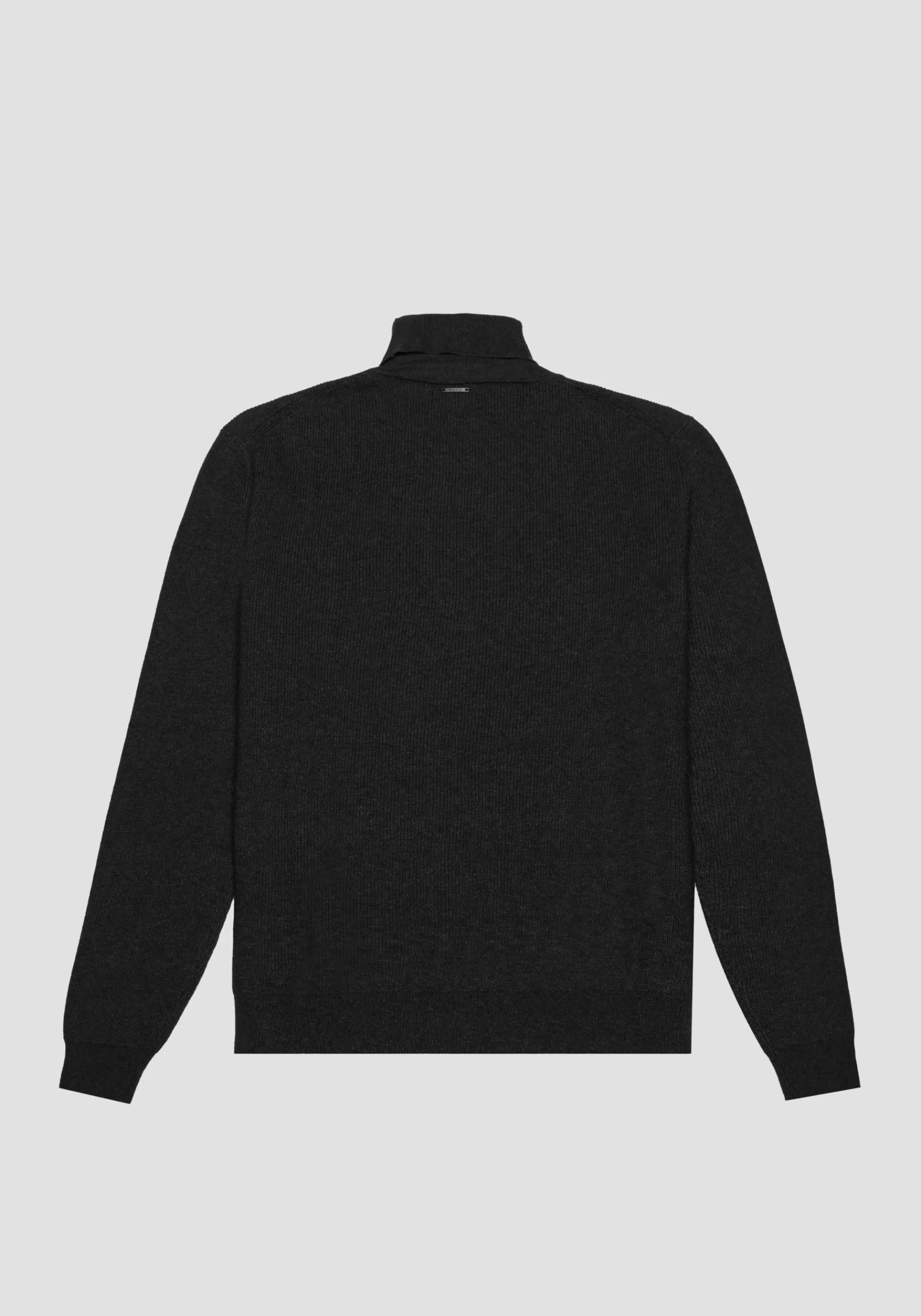 Clearance Antony Morato Pullover Mit Stehkragen Slim Fit Aus Woll- Und Baumwollmischgarn Schwarz