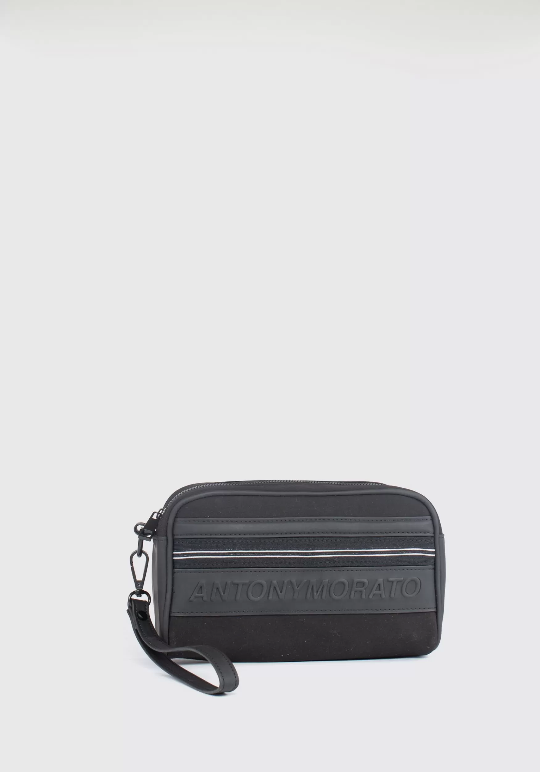 Outlet Antony Morato Tasche Aus Popeline Und Gummiertem Stoff Schwarz