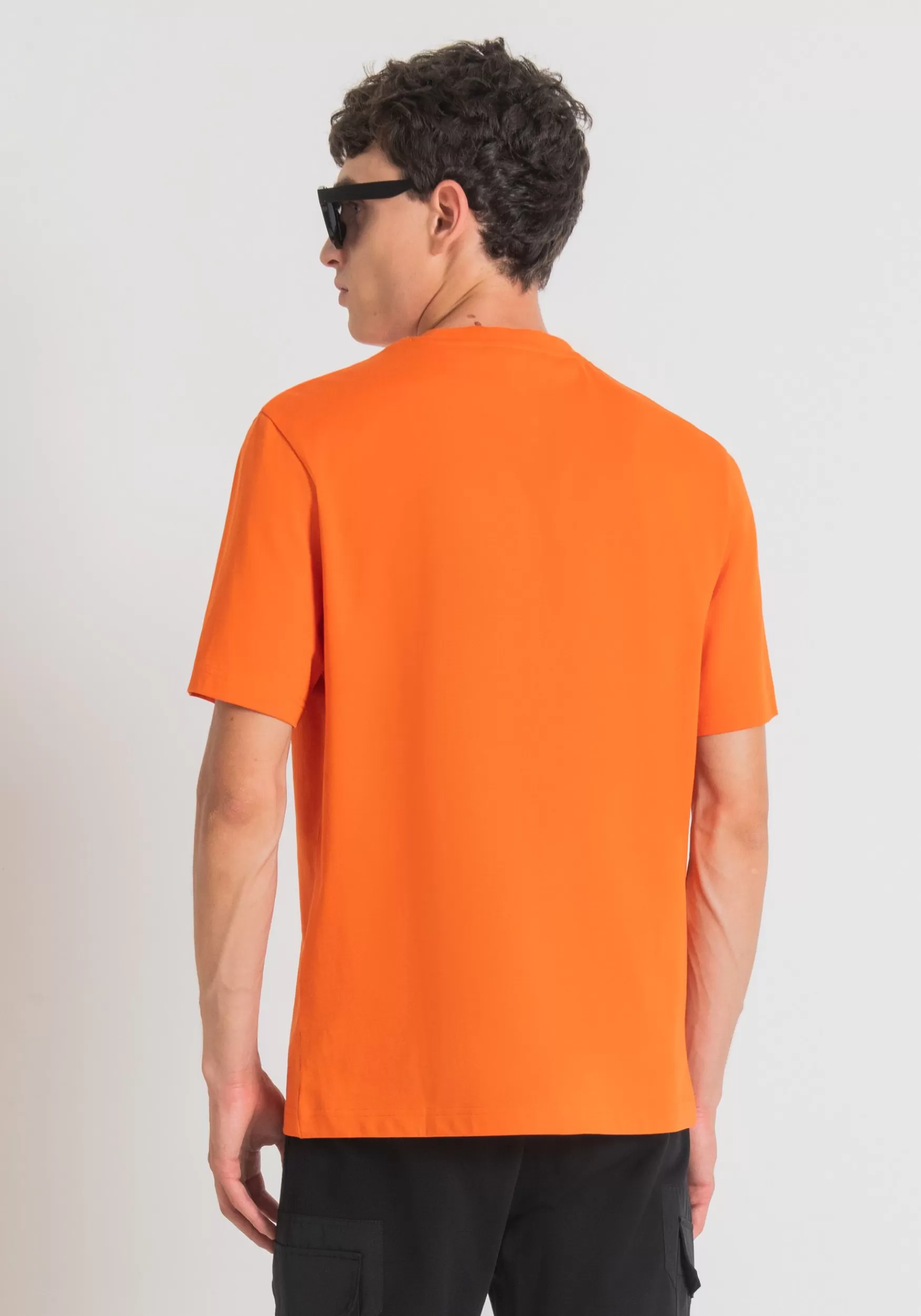 Cheap Antony Morato T-Shirt Aus 100 % Baumwolle Mit Gesticktem Logo Orange