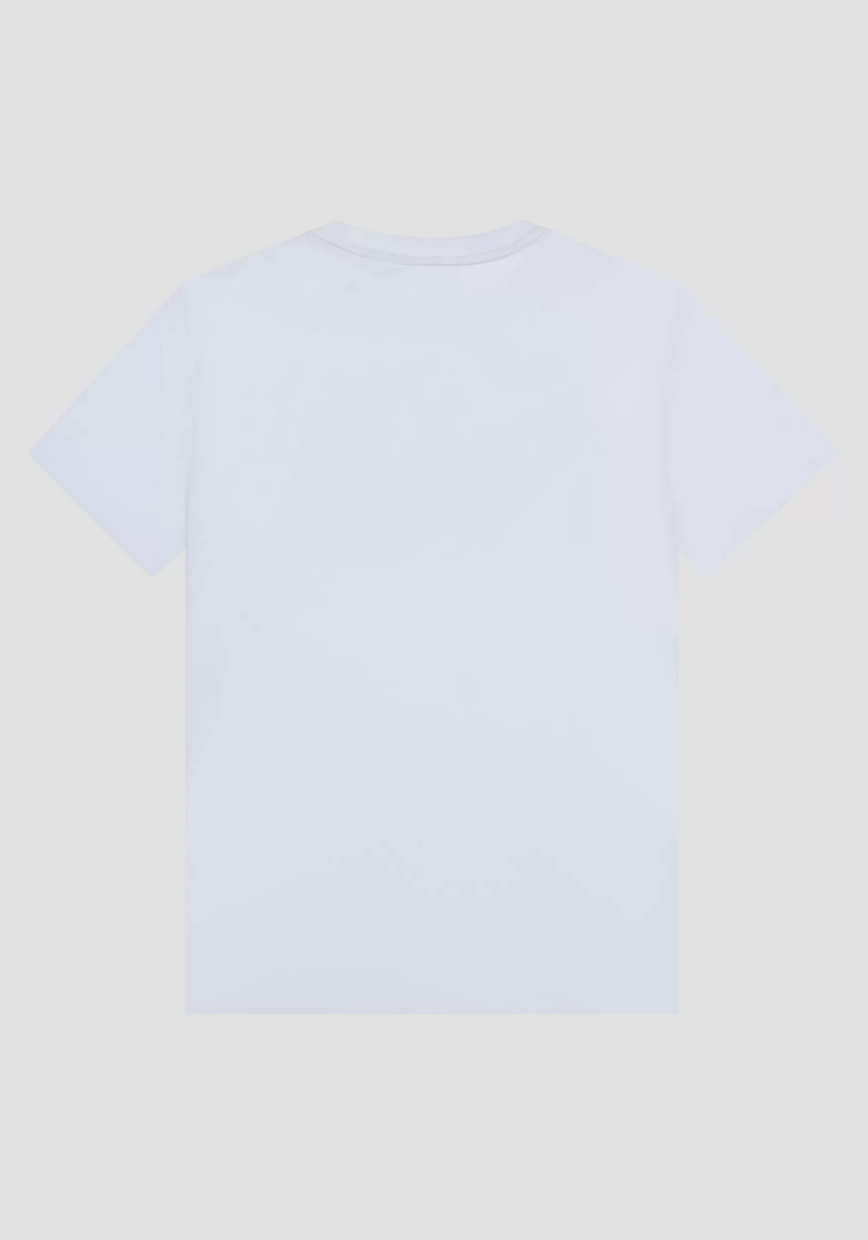 Store Antony Morato T-Shirt Regular Fit Aus Baumwolle Mit Gummiertem Logo-Print Creme