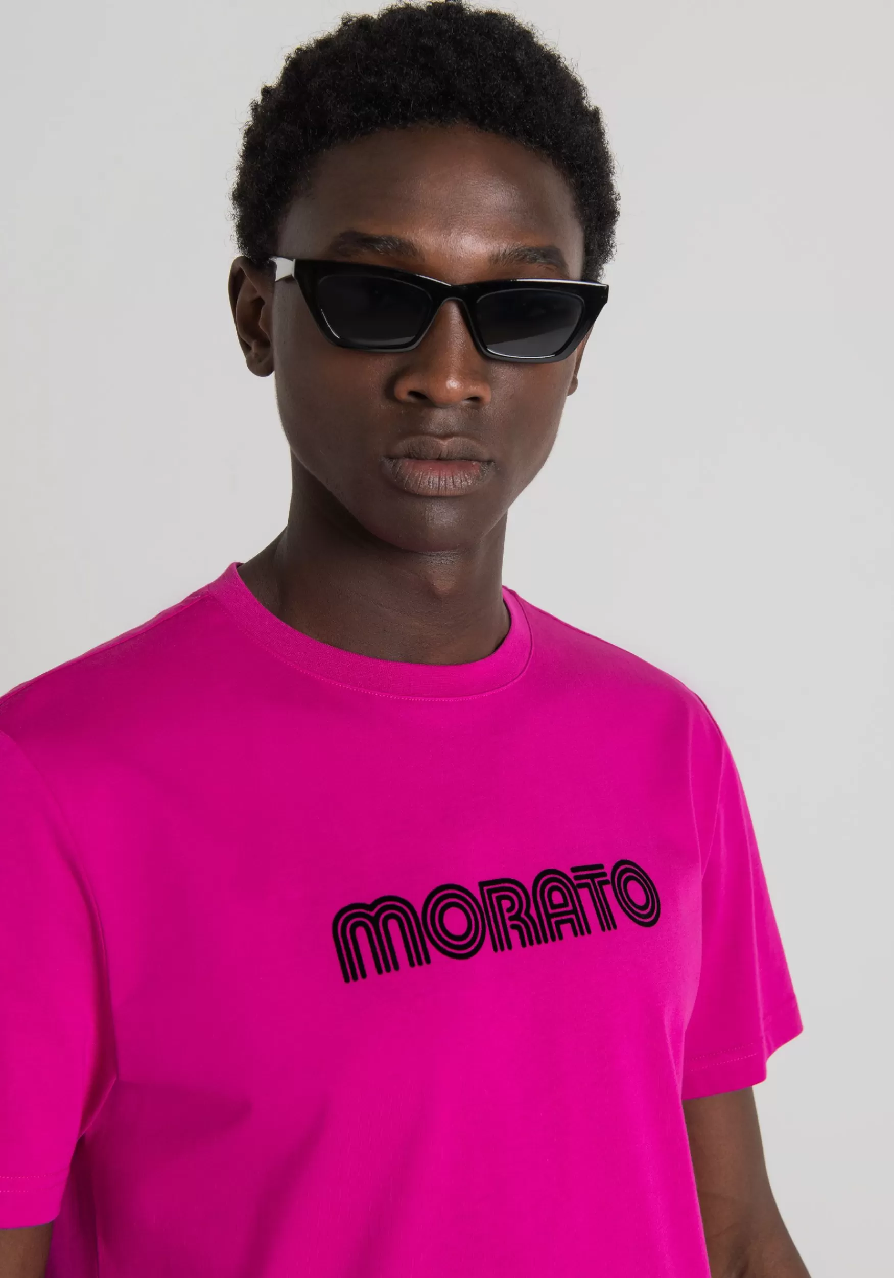 Discount Antony Morato T-Shirt Slim Fit Aus 100 % Baumwolle Mit Logoprint Magenta